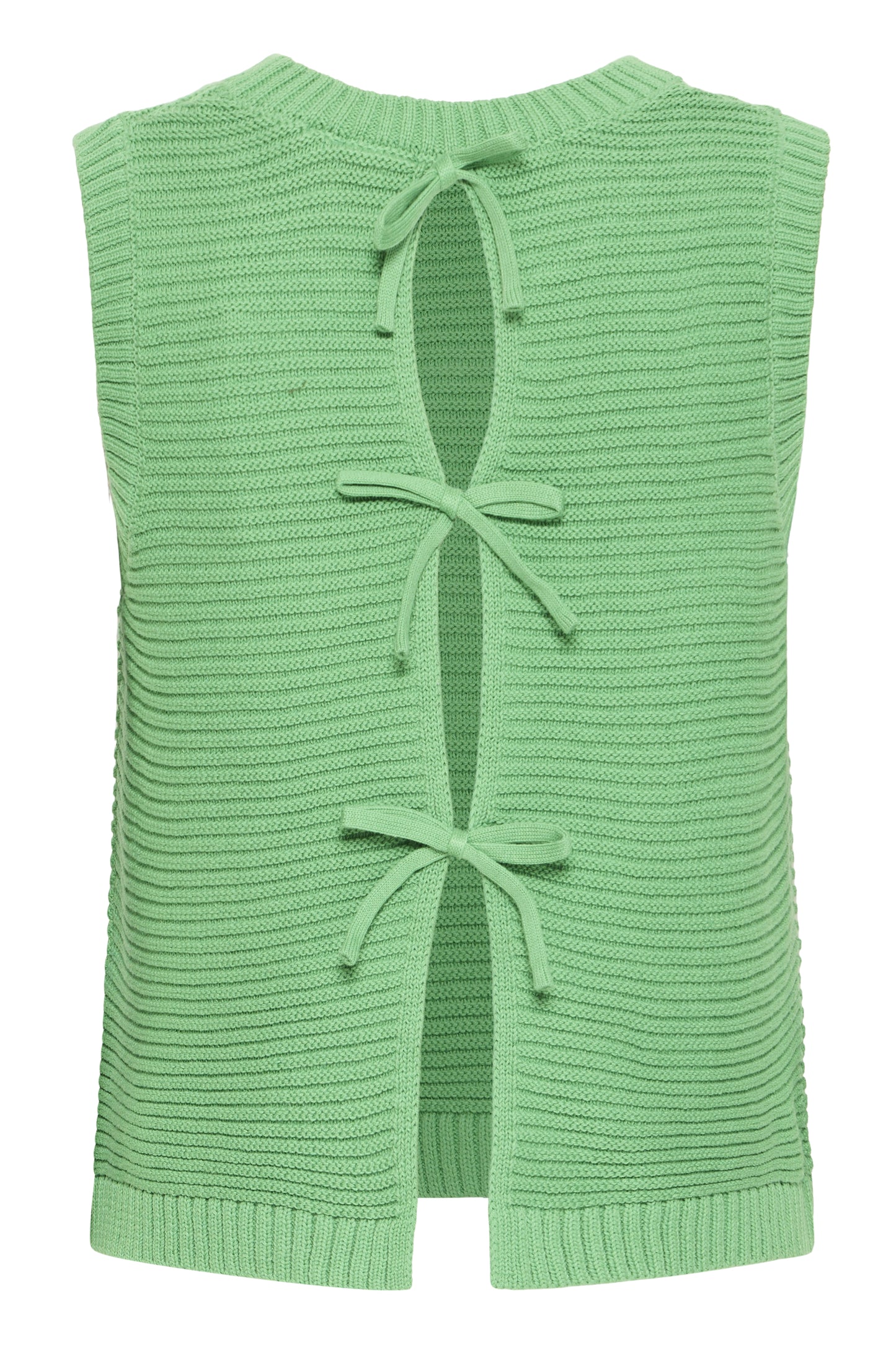 ICHI - DOTTIES - Knitted bow back sleeveless top