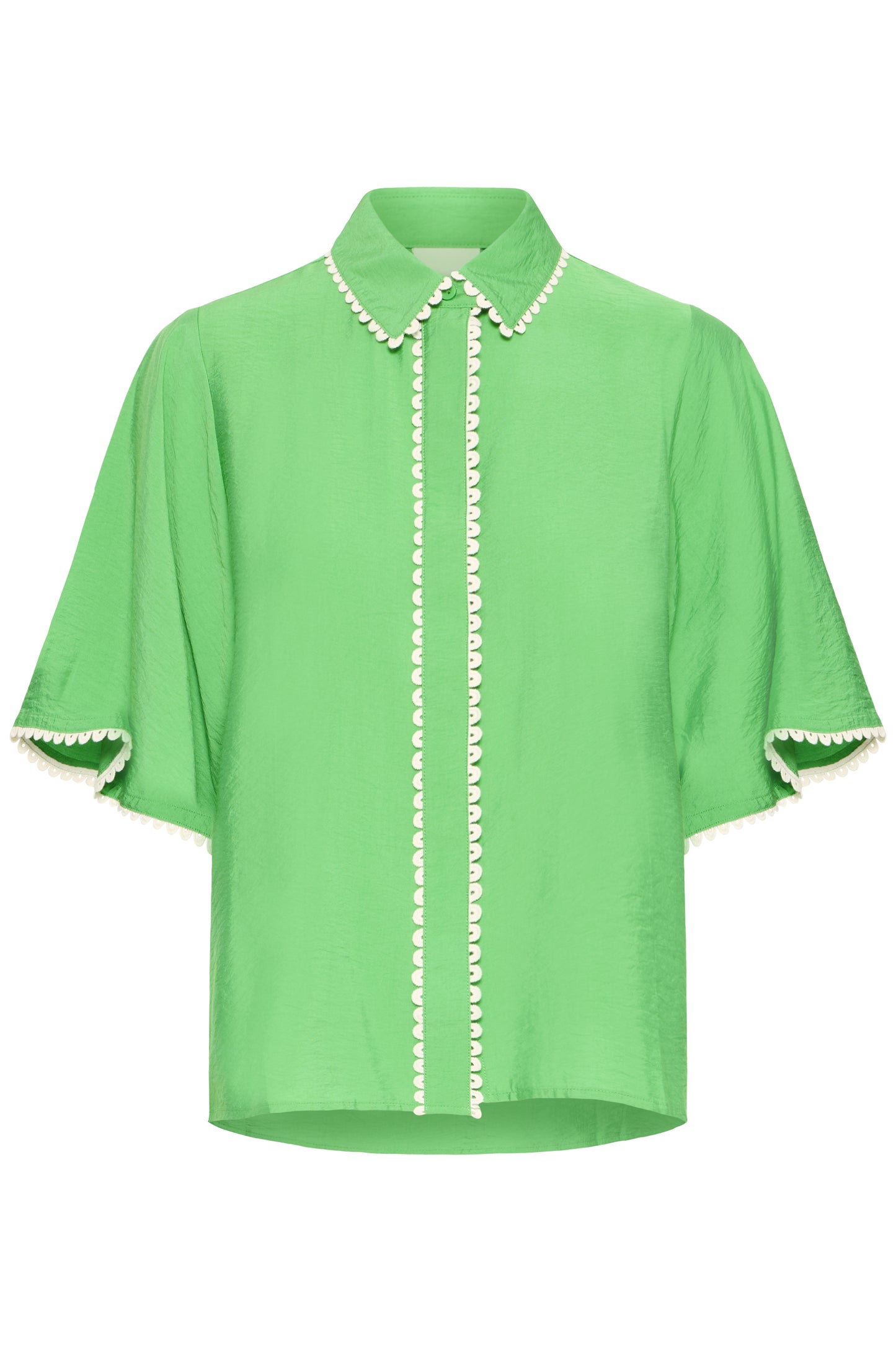 ICHI - LENI - Scalloped edge shirt
