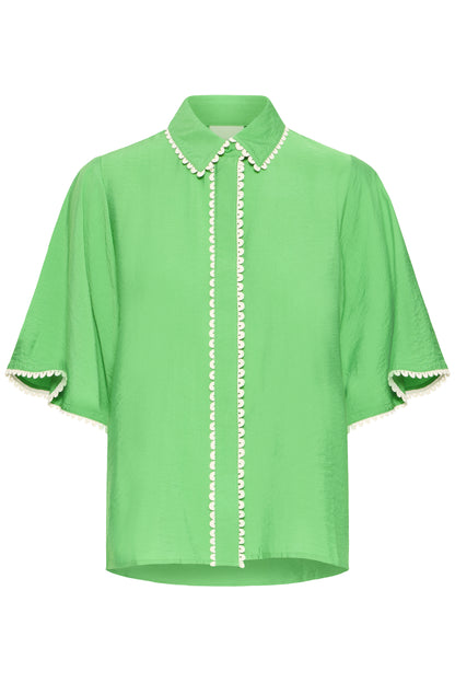 ICHI - LENI - Scalloped edge shirt