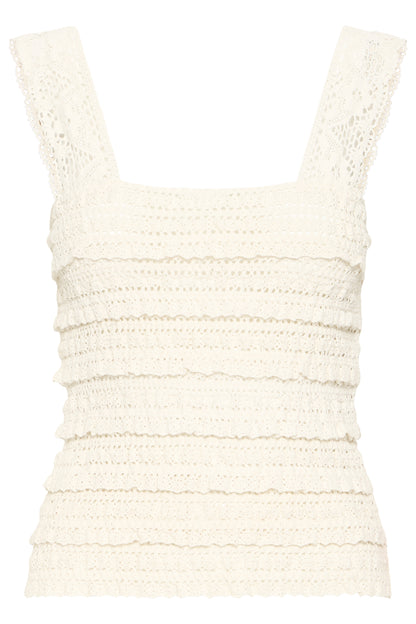 ICHI - MARLA - Layered lace fitted top