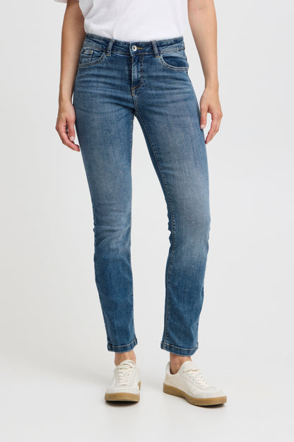 B.Young - LOLA BY LUNI - Straight leg jeans - Denim