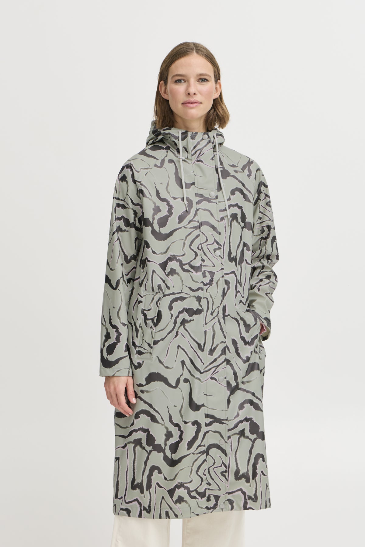 B.Young - AVAN - Printed waterproof coat