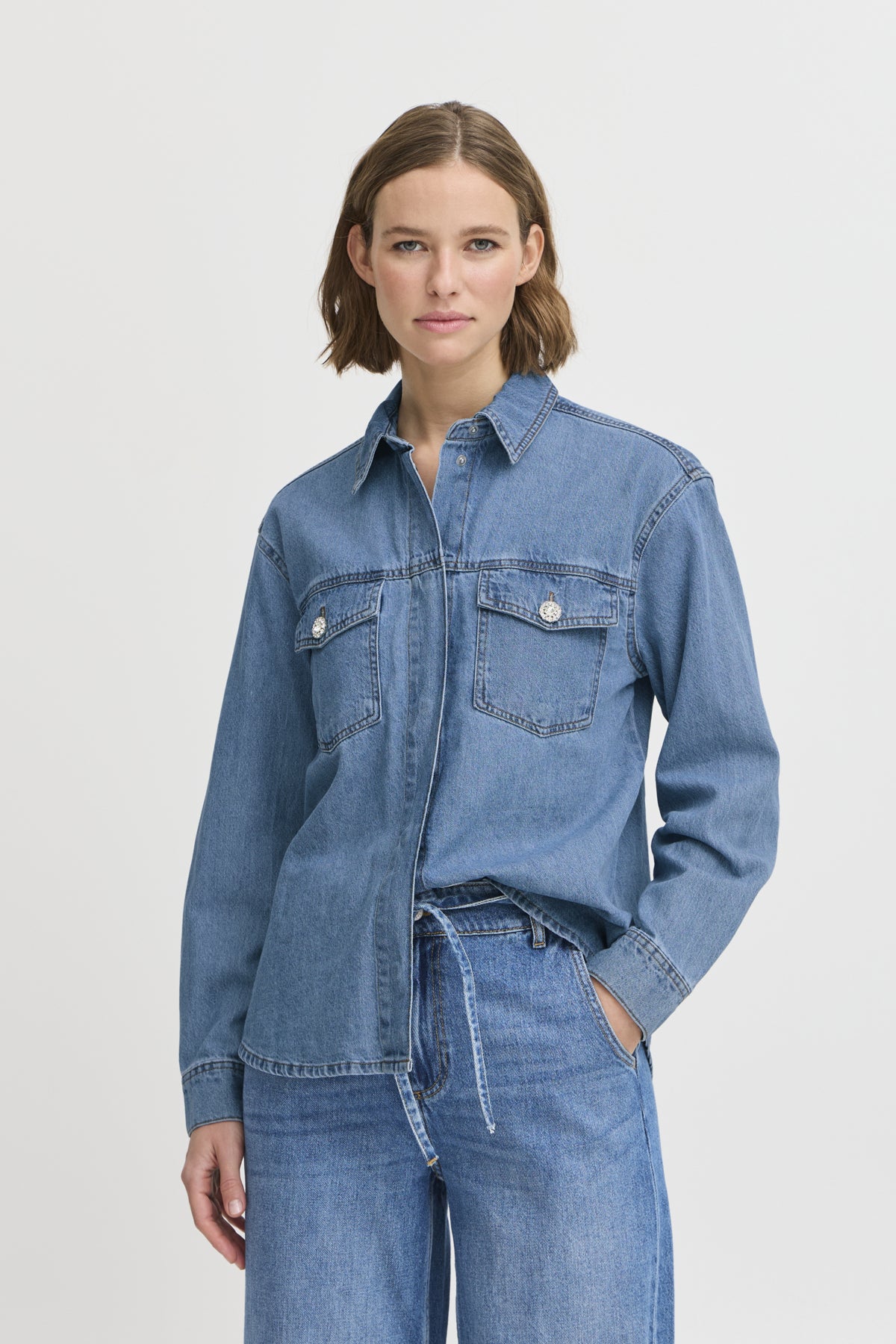 B.Young - KAPUCA - Denim shirt/shacket