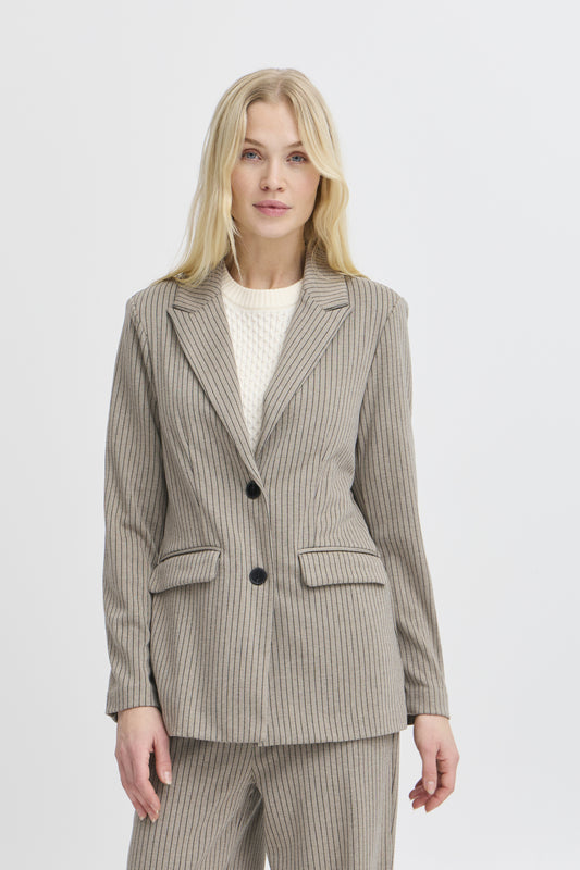 B.Young - ROWAN BL - Pinstripe blazer