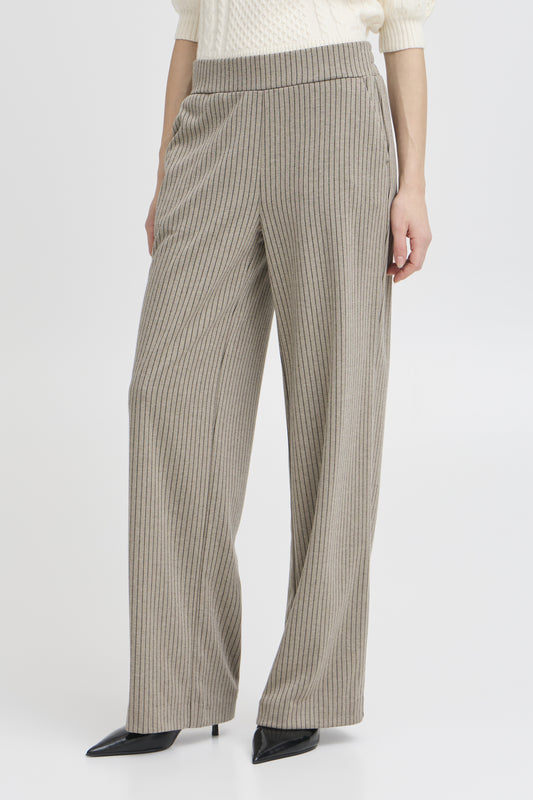 B.Young - ROWAN PA - Pinstripe wide leg trousers