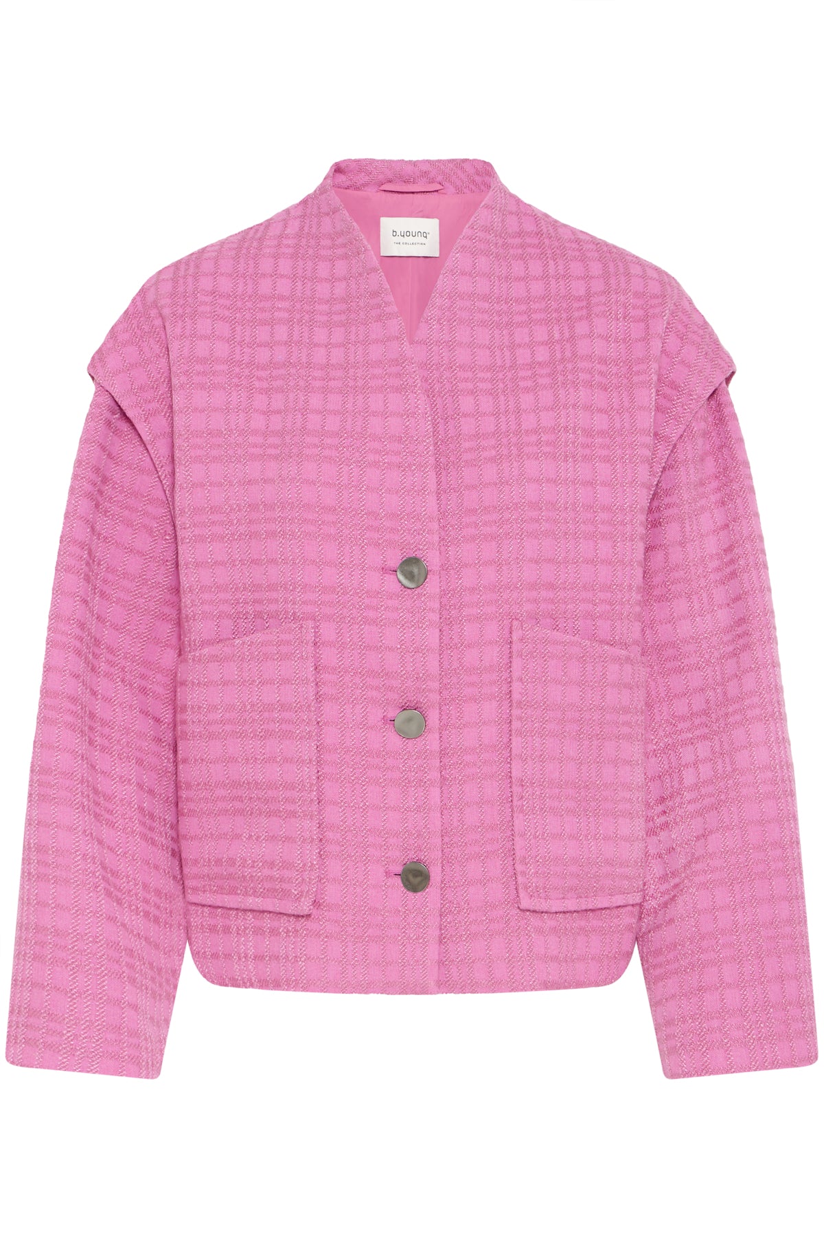 B.Young - CAMPIA - Tweed style checked jacket