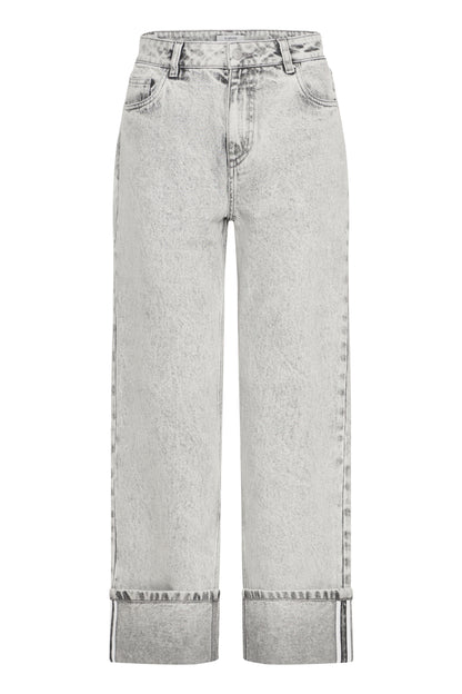 B.Young - KEFFINI - High waist turn up ankle length jeans