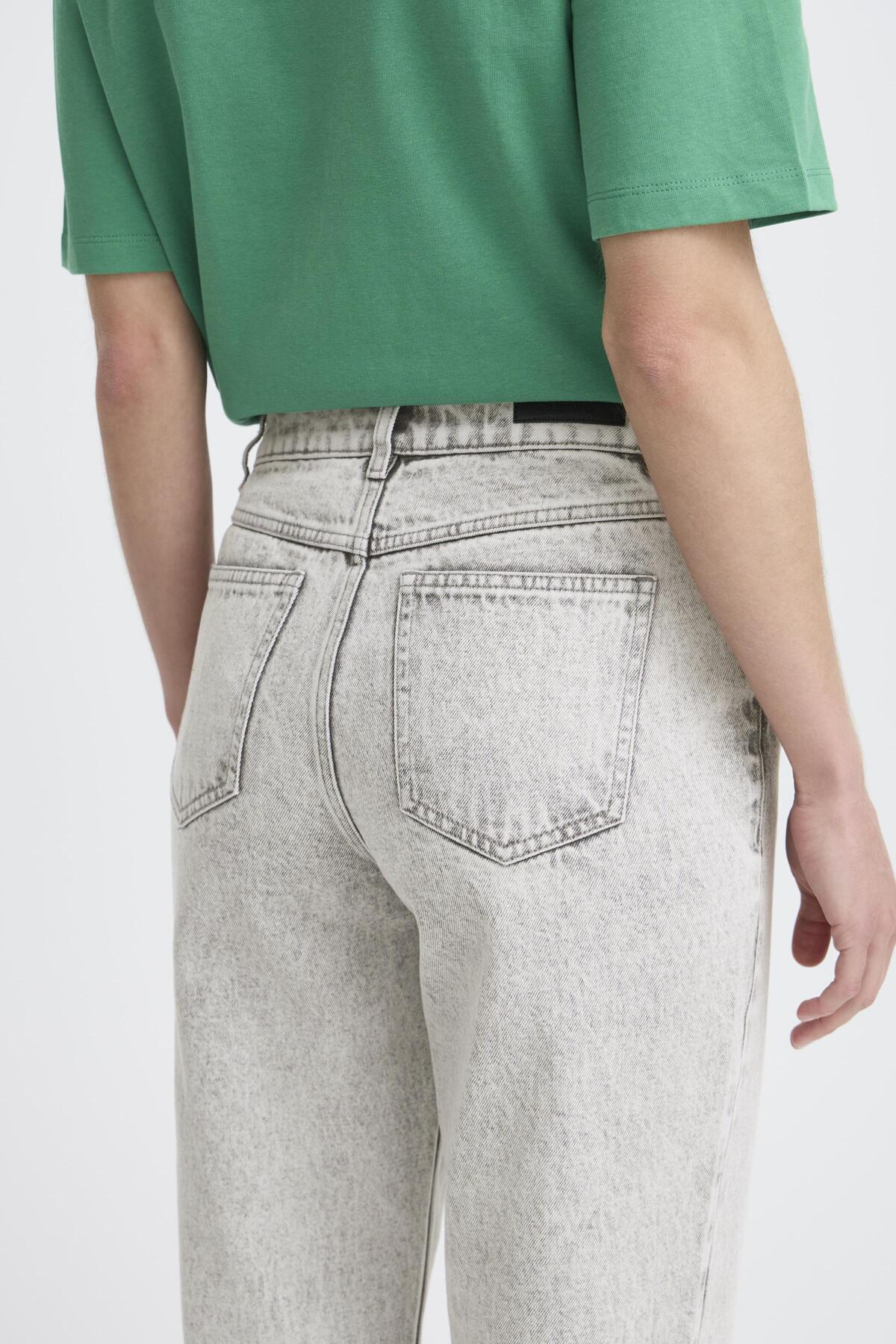 B.Young - KEFFINI - High waist turn up ankle length jeans