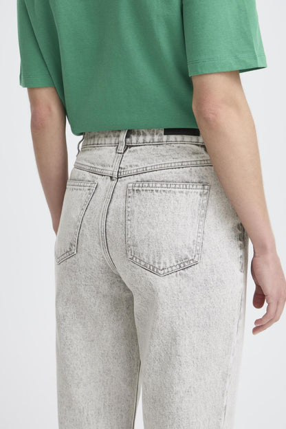 B.Young - KEFFINI - High waist turn up ankle length jeans