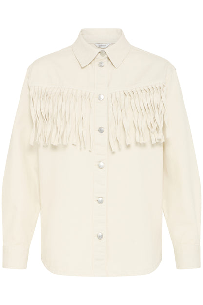 B.Young - LORAX - Tassel denim Shacket