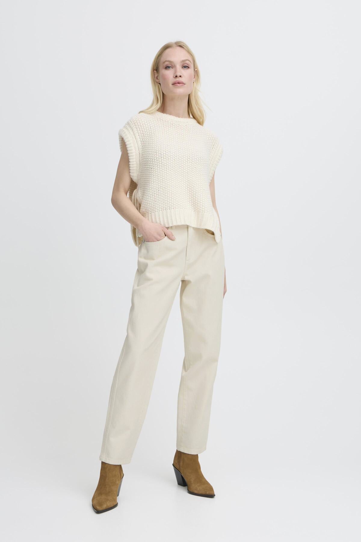 B.Young - LORAX - Barrel leg high waist ankle length jeans