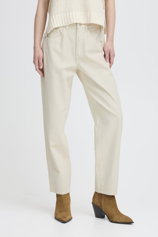 B.Young - LORAX - Barrel leg high waist ankle length jeans