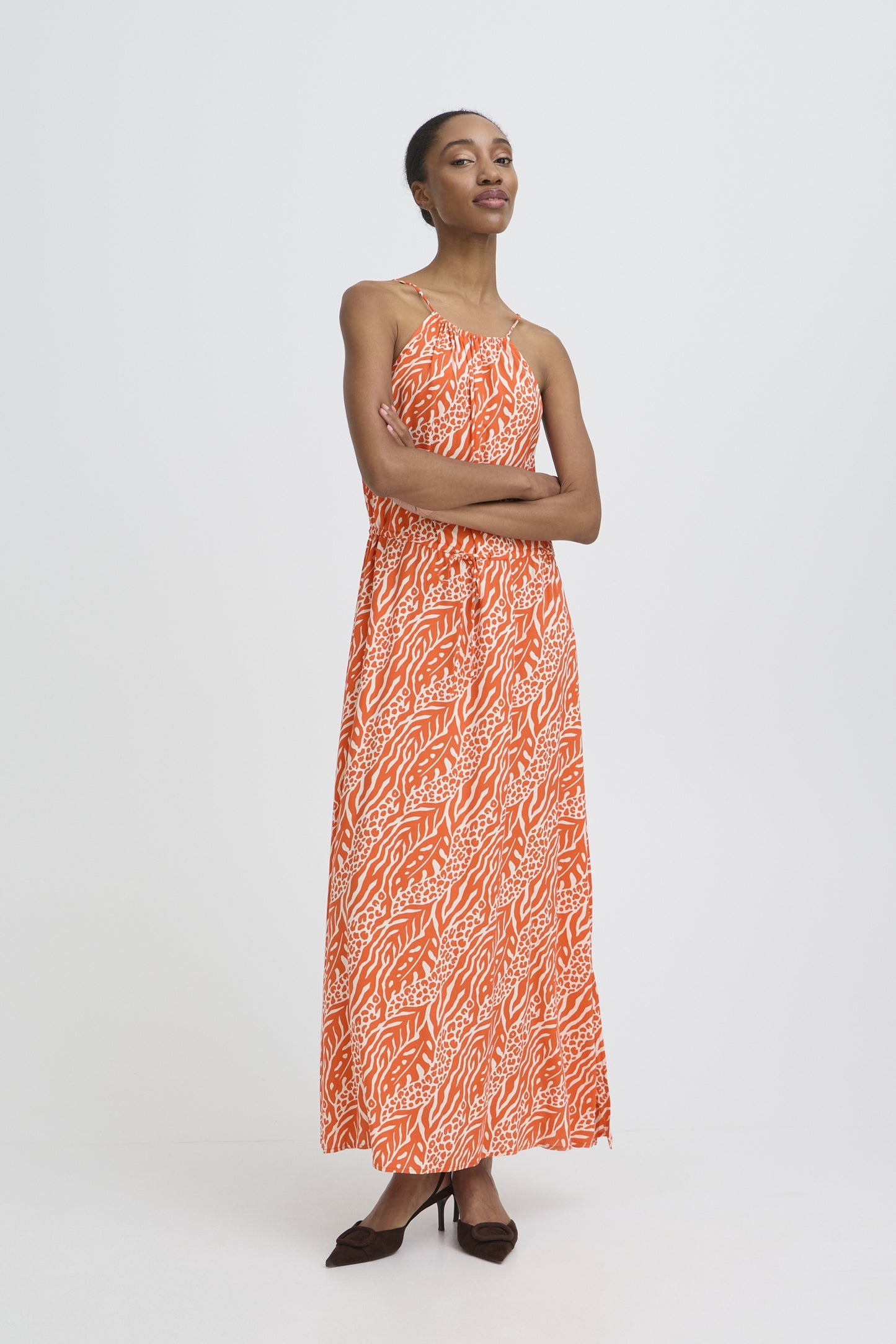 B.Young - JOELLA SLIP - Printed midi dress