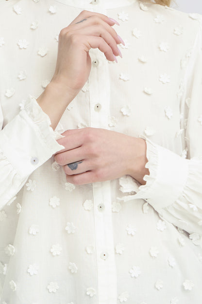 B.Young - ISABEAU - Appliqué Daisy shirt