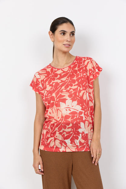 Soya Concept - ARETHA 46 - Printed cap sleeve t.shirt