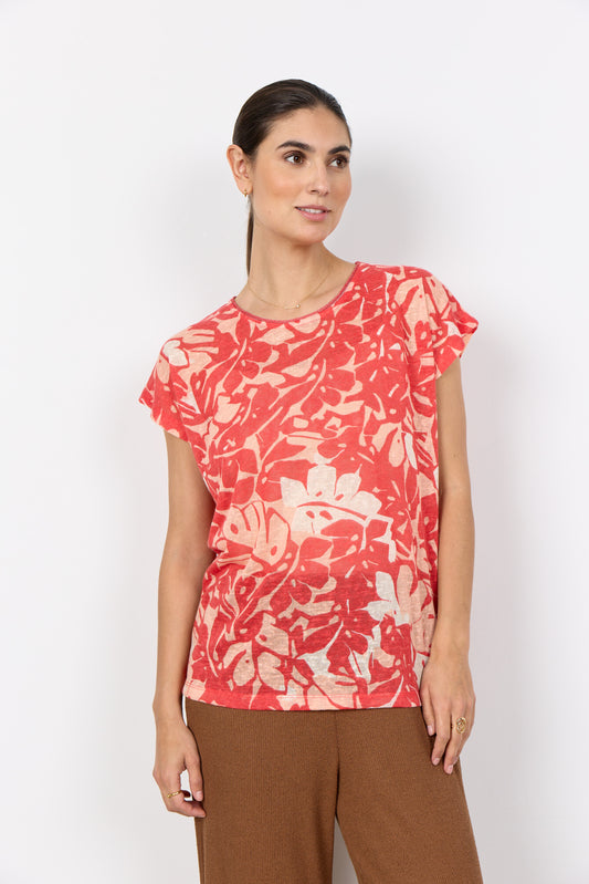 Soya Concept - ARETHA 46 - Printed cap sleeve t.shirt