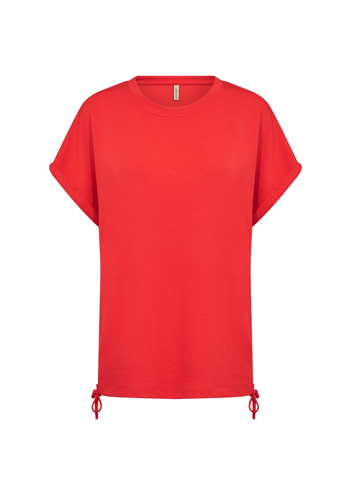 Soya Concept - BANU 306 - Short sleeve drawstring side sweater