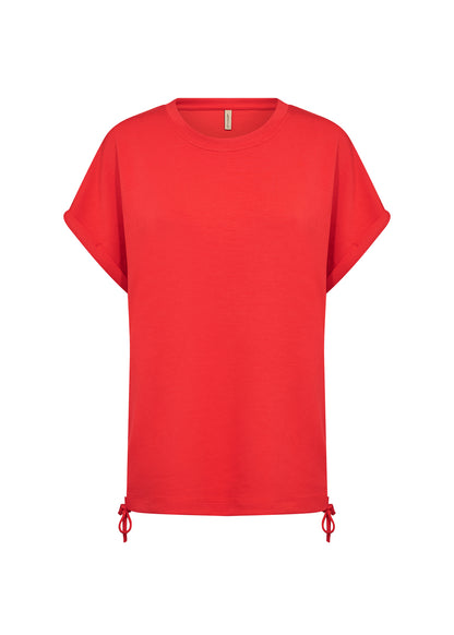 Soya Concept - BANU 306 - Short sleeve drawstring side sweater