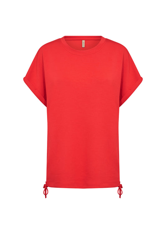 Soya Concept - BANU 306 - Short sleeve drawstring side sweater
