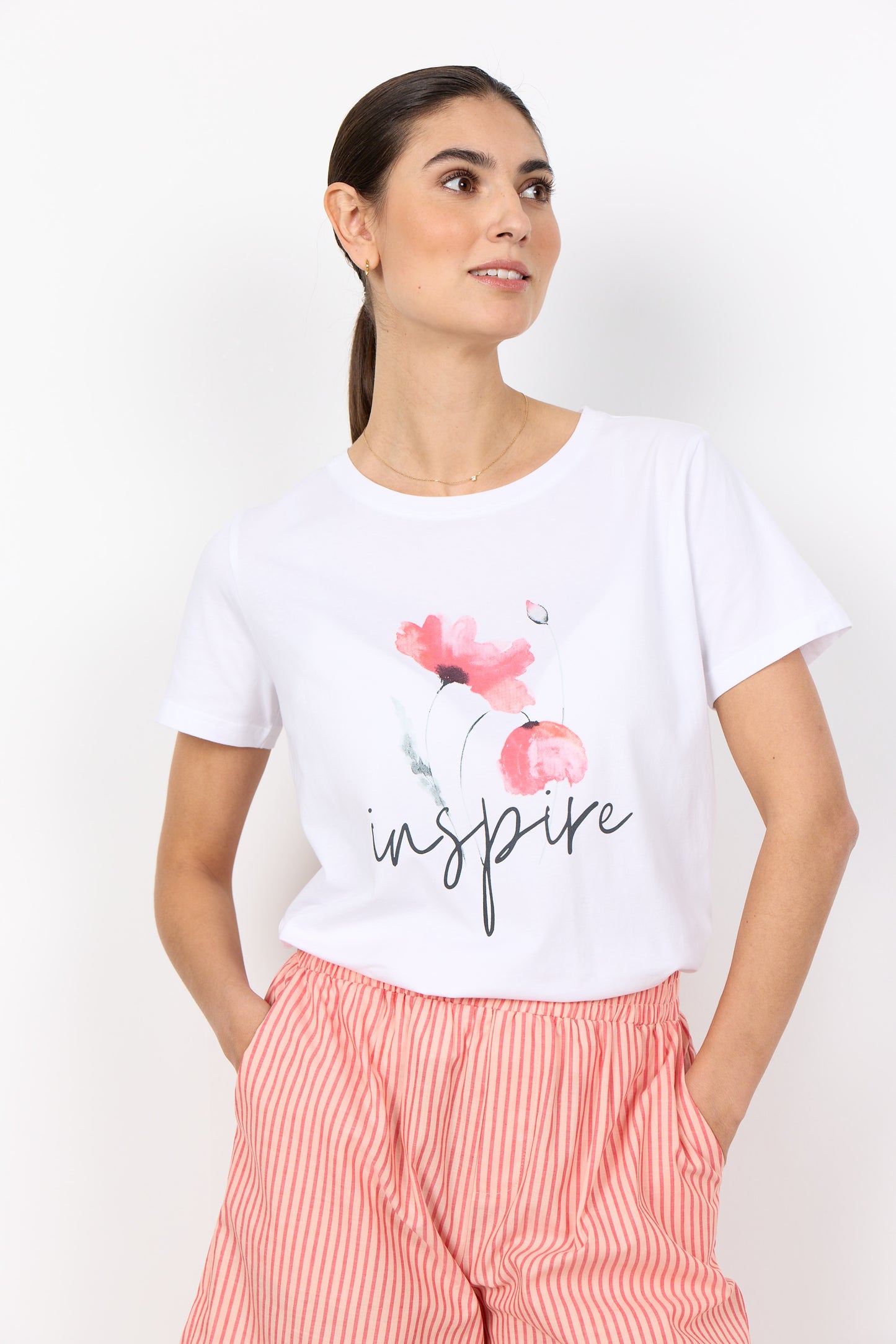 Soya Concept - RINA FP - Poppy front t.shirt