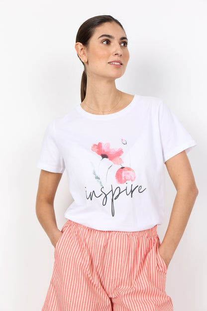 Soya Concept - RINA FP - Poppy front t.shirt
