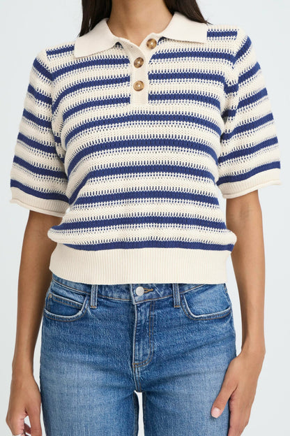 B.Young - MIKALA - Stripe short sleeve knit