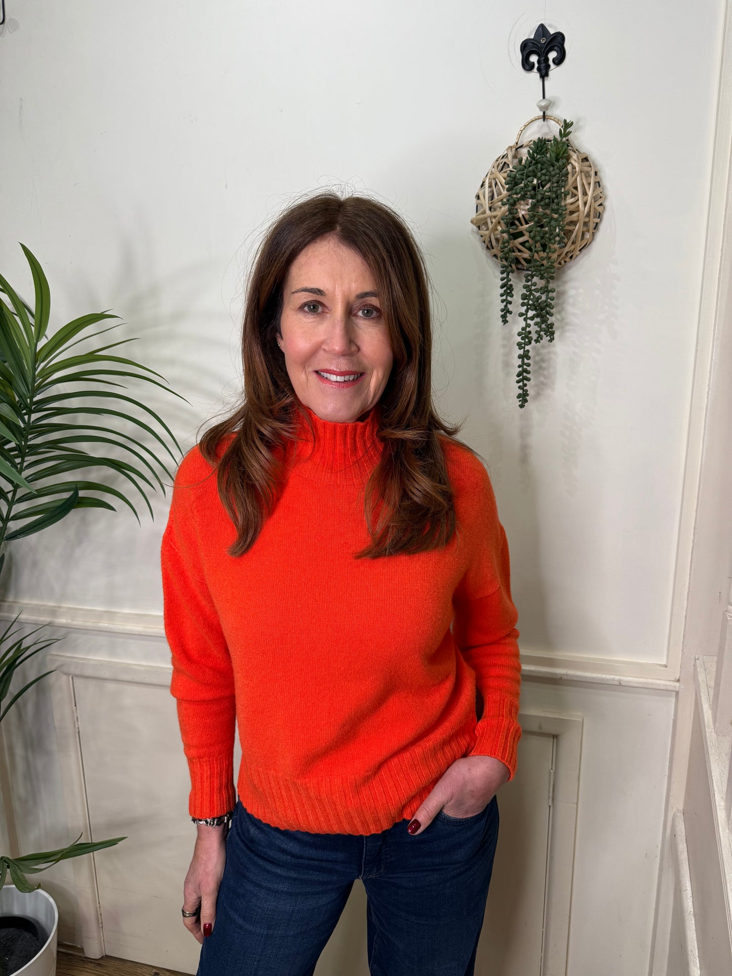 570284 - High neck soft knitted jumper