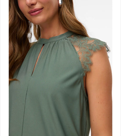 Vero Moda - MILLA - Lace detail sleeveless top