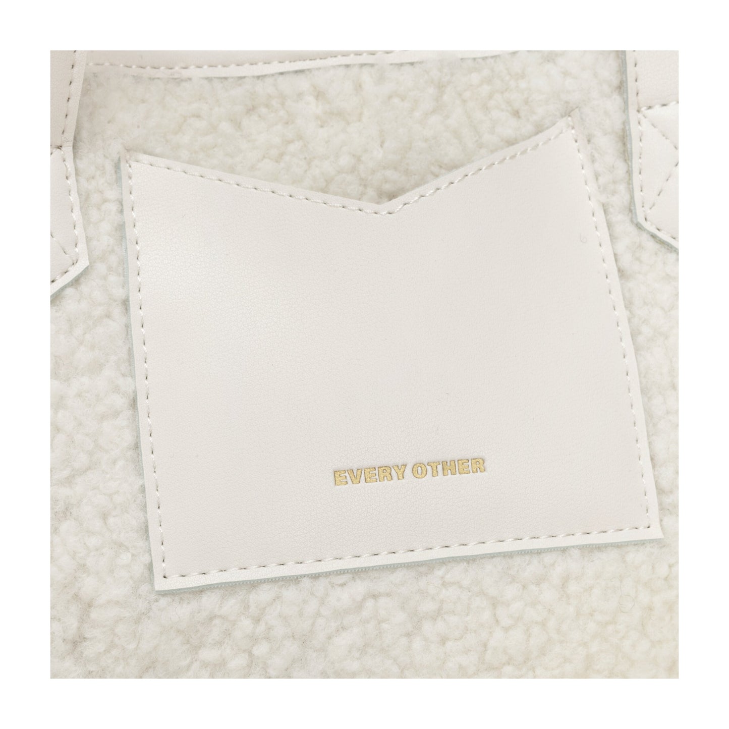Every Other - 12036 - Large Nova Faux Shearling Tote Bag
