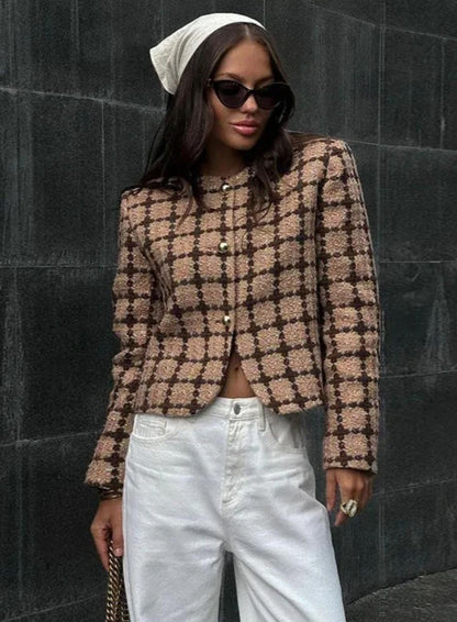 OCTAVIA - Boucle printed jacket