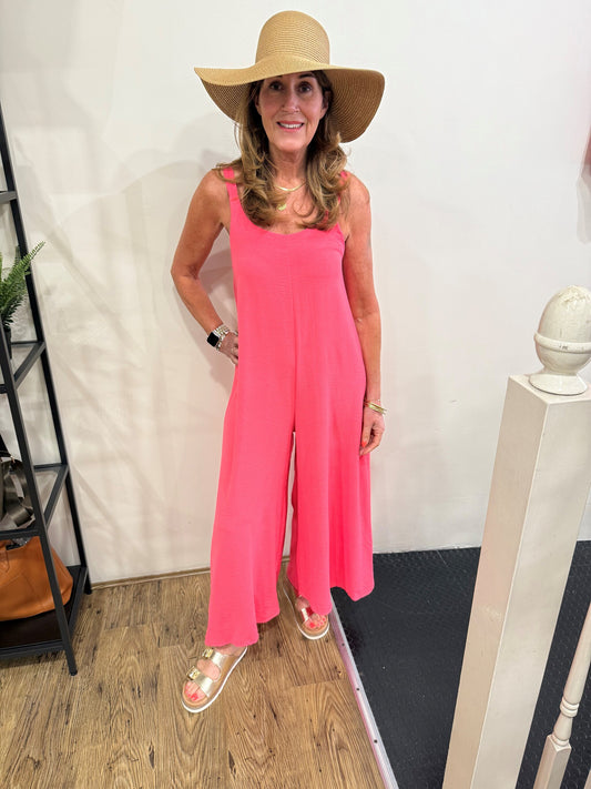 GWEN - Wide leg cropped jumpsuit