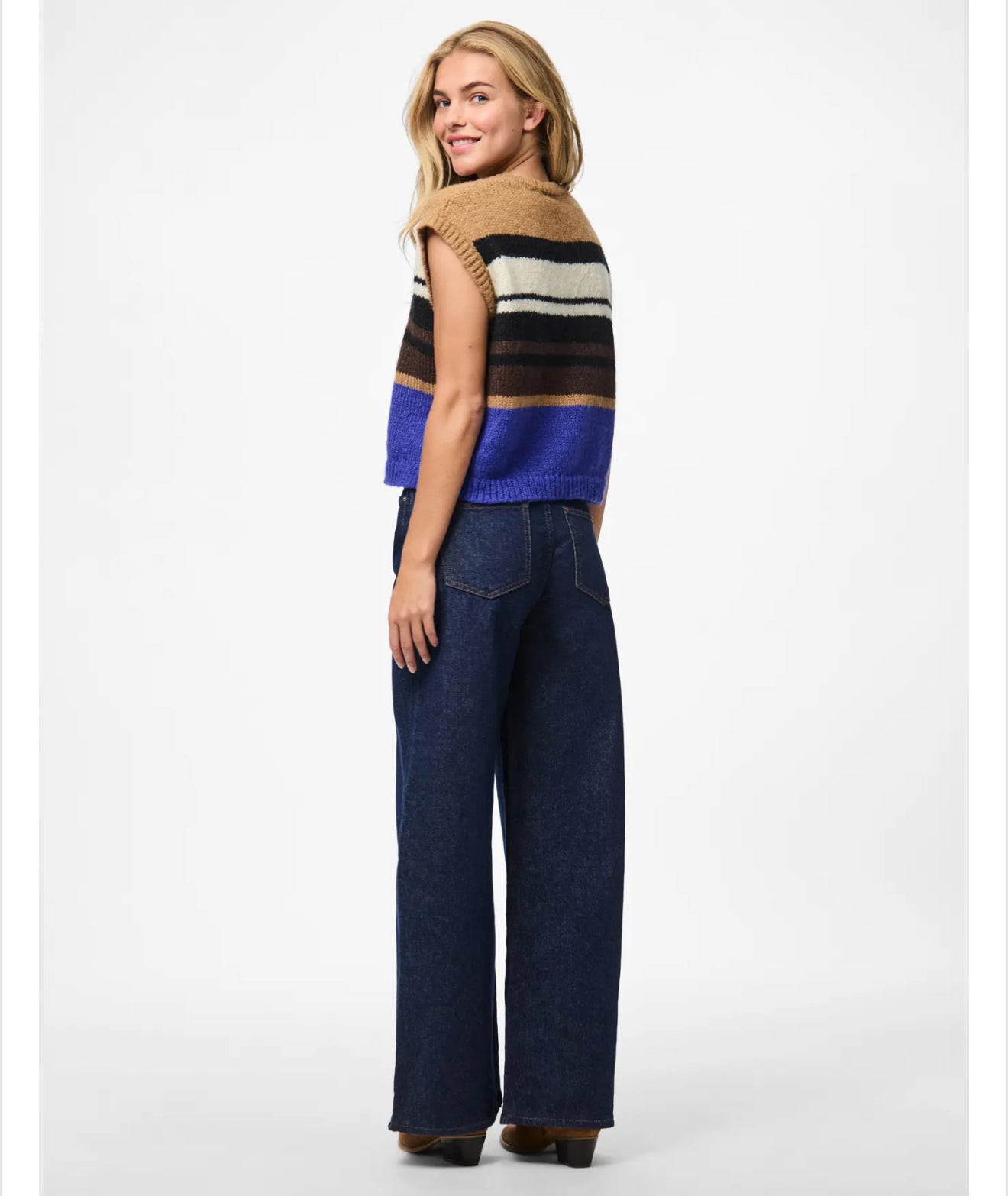 Pieces - JIDA - Stripe knitted tank top