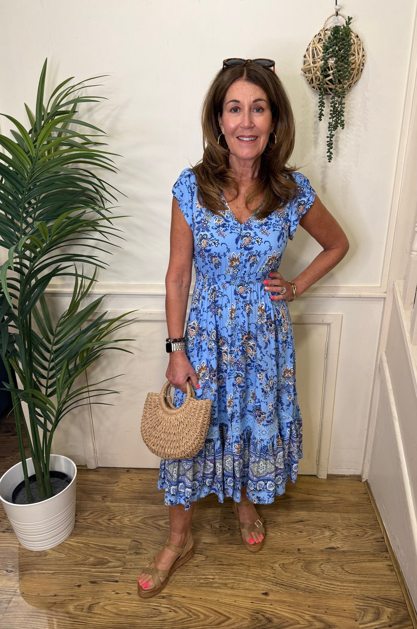 GINNY - Floral midi dress