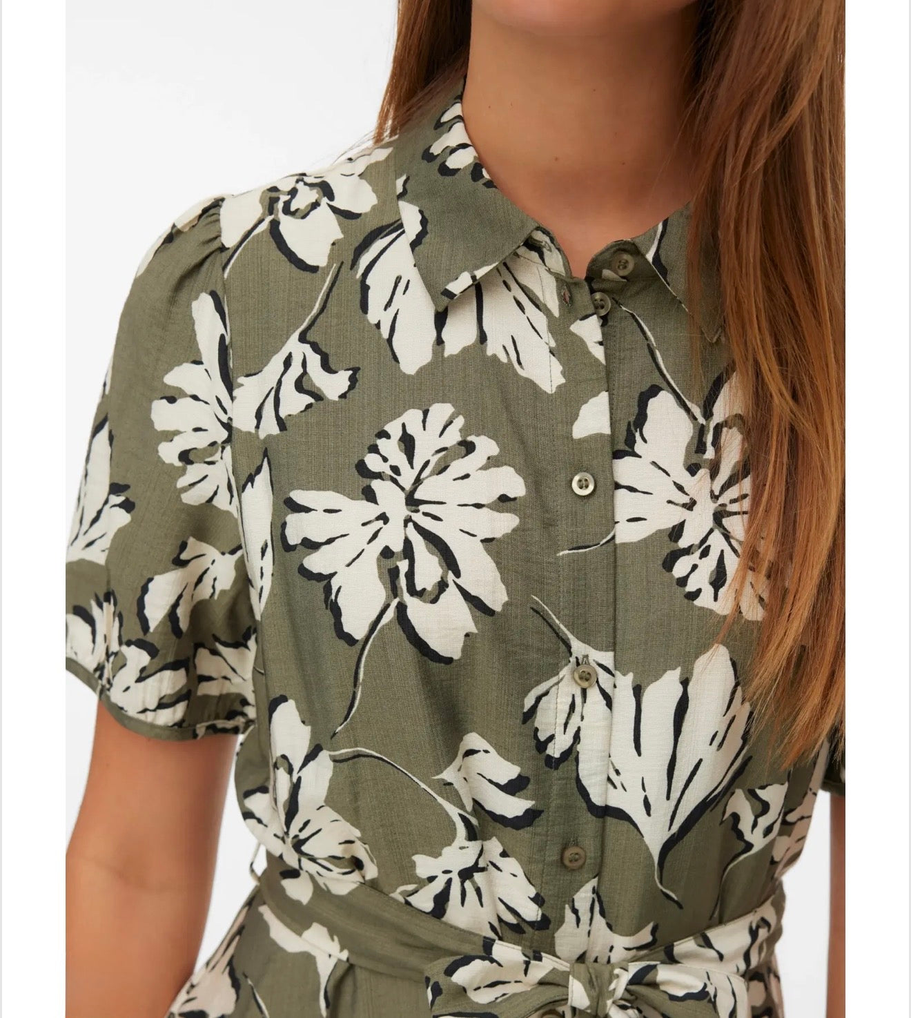Vero Moda - JENNIFER - Floral shirt dress