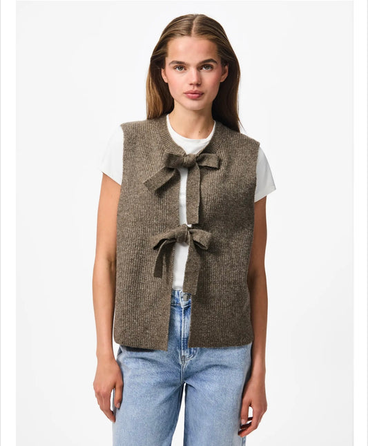Pieces - SILLY - Reversible bow knit tank