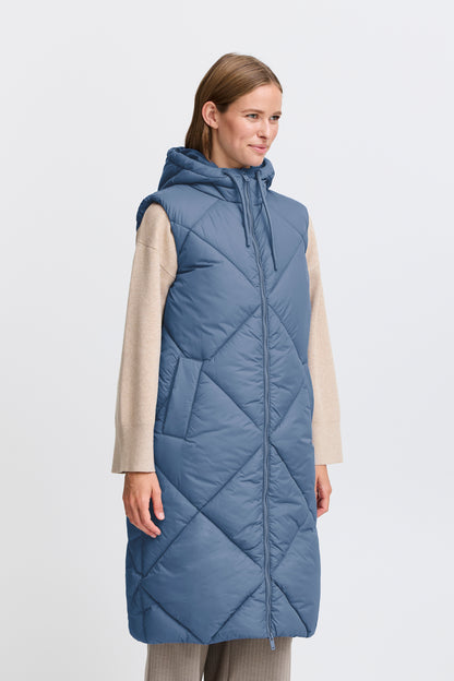 B.Young - BOMINA - Hooded gilet - Blue image 2