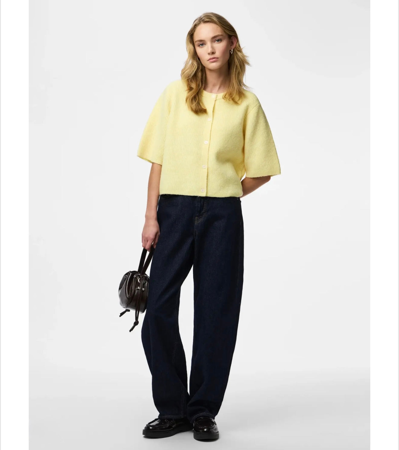 Pieces - SILLY SS - Short sleeve button front cardi