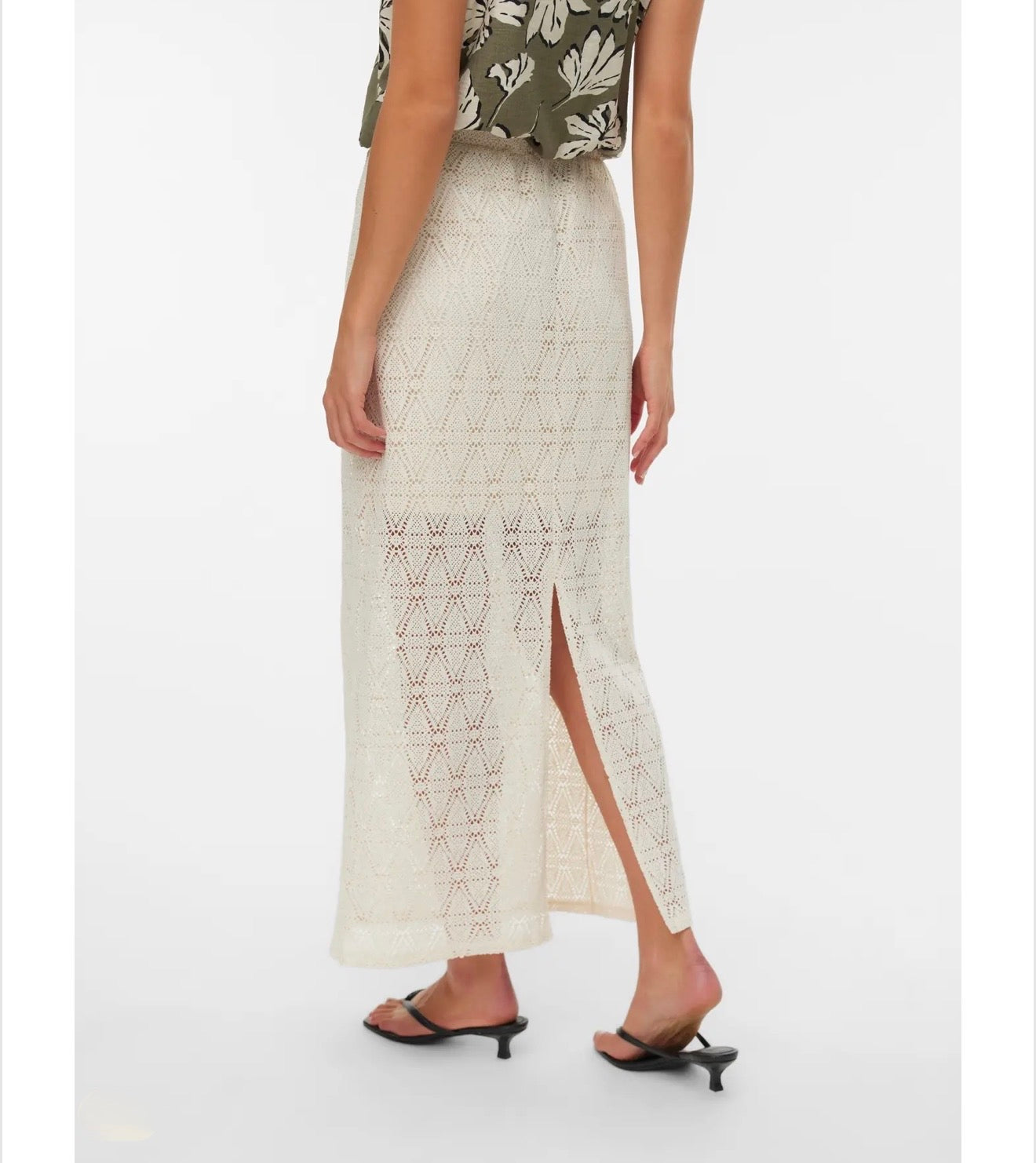 Vero Moda - MAYA - Crochet ankle skirt