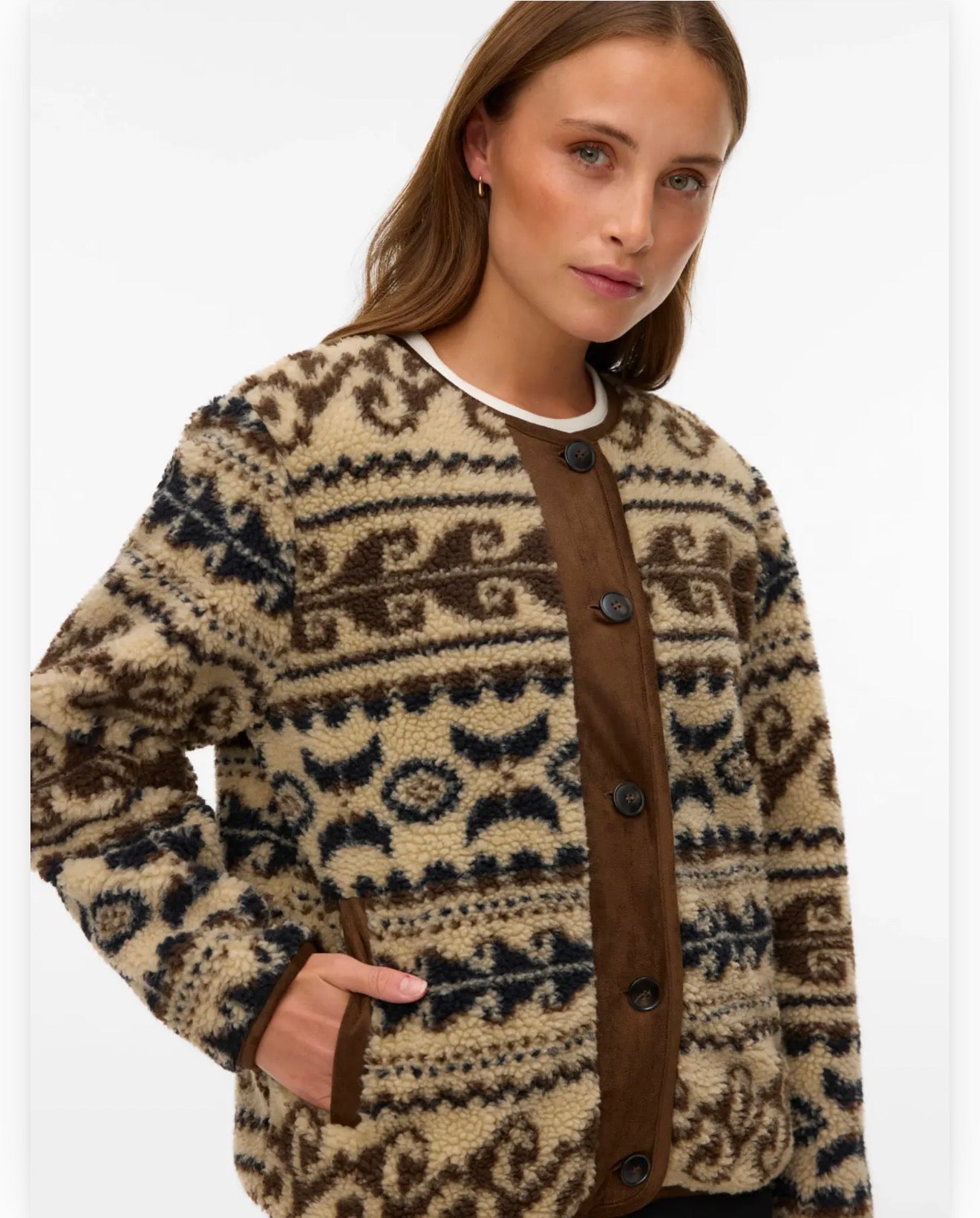 Vero Moda - LINDAU - Aztec Teddy jacket