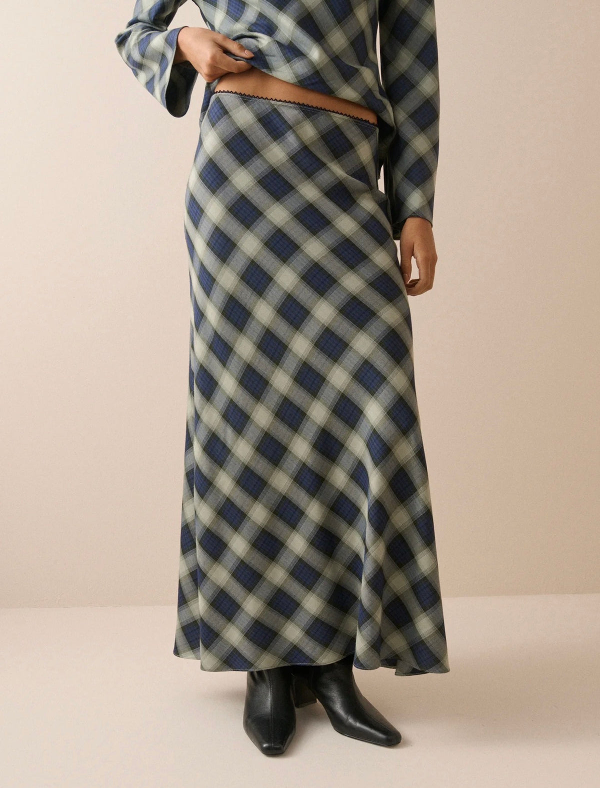 Nobody’s Child - OTTO - Checked maxi skirt