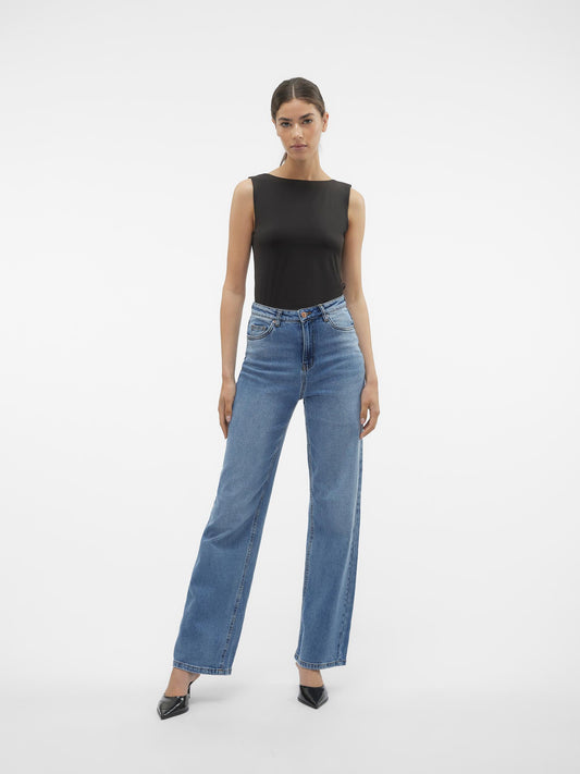 Vero Moda - TESSA - Wide leg high waist denim jeans  image 5