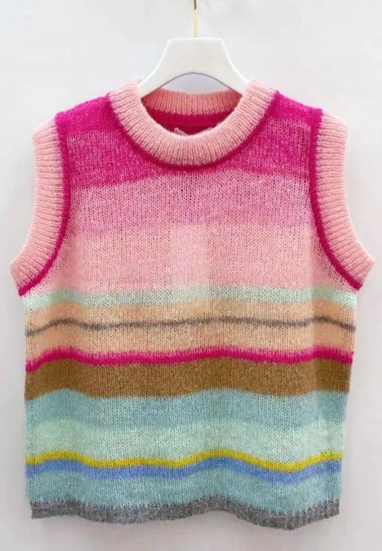 JULIET - Stripe knitted tank top