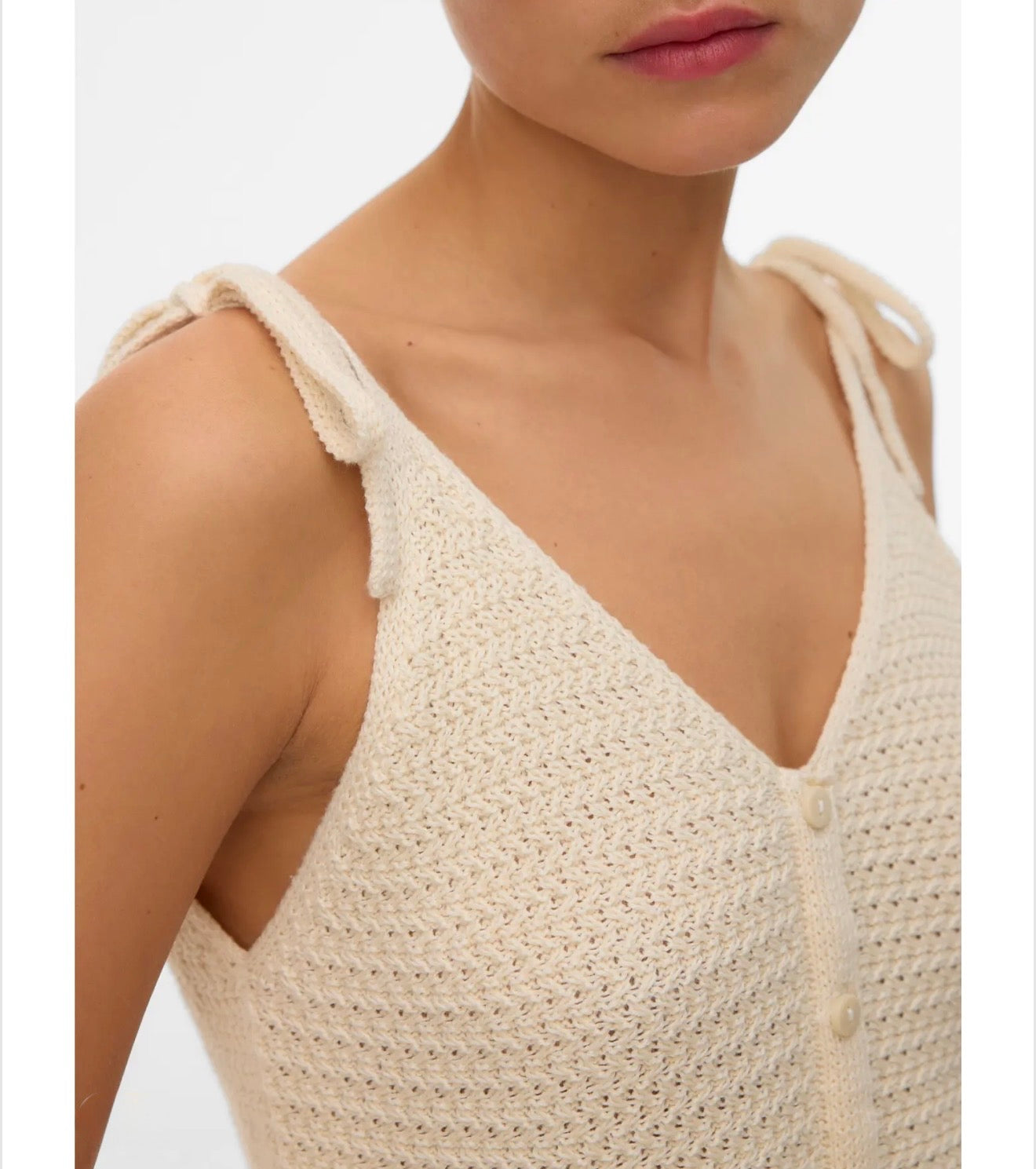 Vero Moda - SALTY - Crochet tie top cami