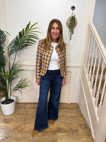 OCTAVIA - Boucle printed jacket