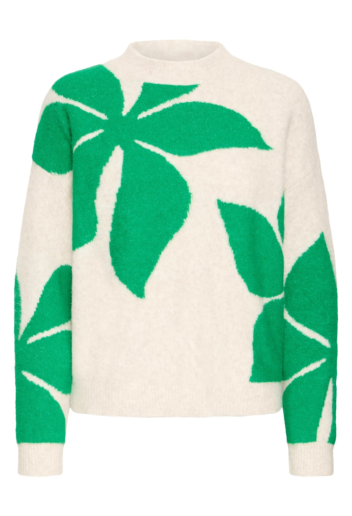 B.Young - OMEA - Floral front knitted jumper