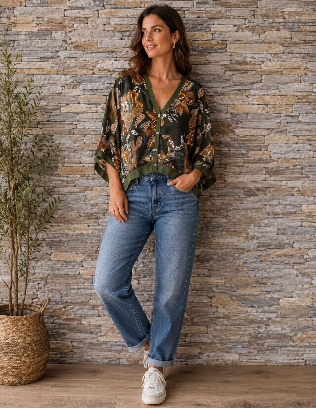 ARIA - Satin printed bomber tops