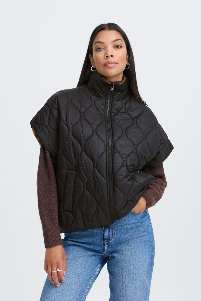 B.Young - BERTA REV - Reversible oversized gilet