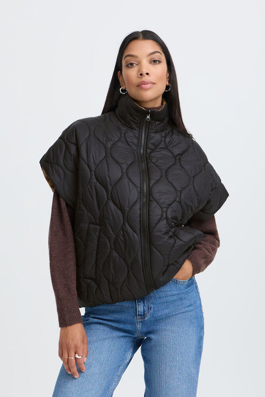 B.Young - BERTA REV - Reversible oversized gilet