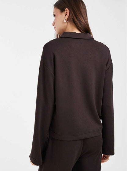Vero Moda - HALI - Super soft polo sweat top