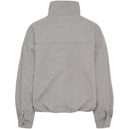 Marta - LUMI - Tweed style funnel jacket